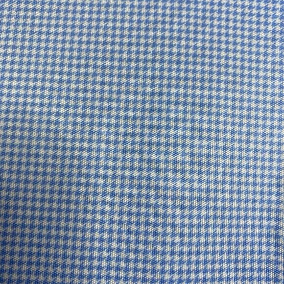 Collars & Co Polo Shirt Mens Large Blue Houndstooth Golf Preppy Dress Collar NEW - Picture 5 of 7